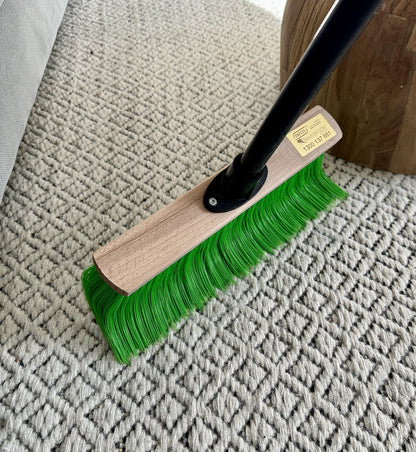 Rake Broom Green Sweeper with Telescopic Handle