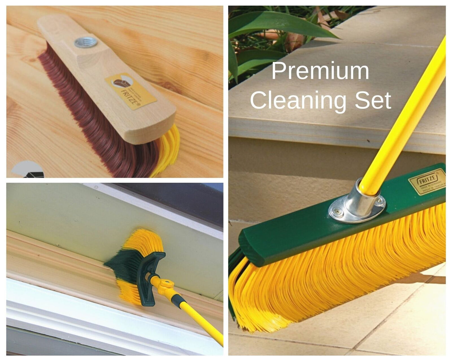 Premium Rake Broom Cleaning Set
