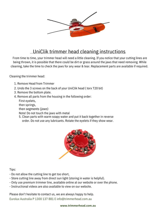 Uniclik Stainless Steel Eyelet Set for Uniclik Universal Trimmer Head